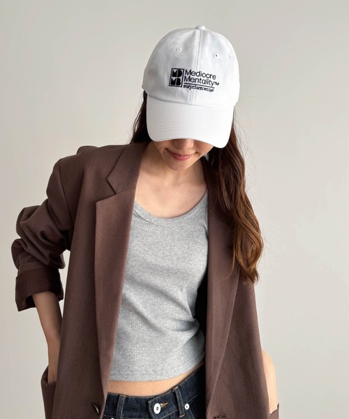 CANAL JEAN(キャナルジーン)の「Lakey Park Mediocre MentalityロゴCAP(キャップ・レディース・ホワイト/ネイビー/ブラウン・ONE SIZE)」の2枚目の写真