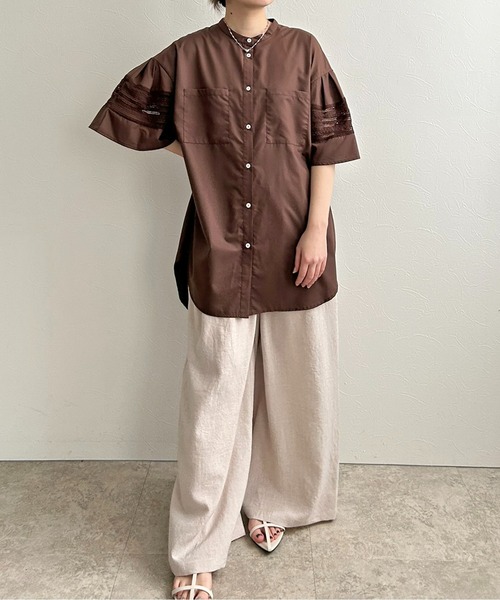 BEARDSLEY レース ショートスリーブ チュニックシャツ　S相当　美品 2025年最新】ビアズリー beardsley チュニックの人気アイテム