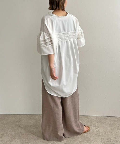 BEARDSLEY レース ショートスリーブ チュニックシャツ　S相当　美品 2025年最新】ビアズリー beardsley チュニックの人気アイテム