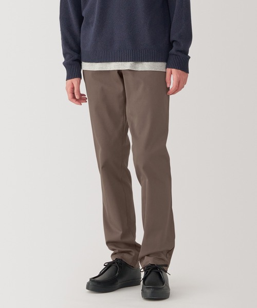 無印良品（ムジルシリョウヒン）の「紳士　ストレッチチノスリムパンツ（チノパンツ・メンズ・ブラック/ライトベージュ/ブラウン系/ブラウン系1/カーキ系・82/85/70/76/88/73/79）」の3枚目の写真