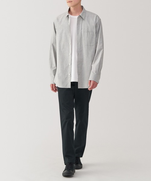 無印良品（ムジルシリョウヒン）の「紳士　ストレッチチノスリムパンツ（チノパンツ・メンズ・ブラック/ライトベージュ/ブラウン系/ブラウン系1/カーキ系・82/85/70/76/88/73/79）」の6枚目の写真