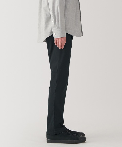 無印良品（ムジルシリョウヒン）の「紳士　ストレッチチノスリムパンツ（チノパンツ・メンズ・ブラック/ライトベージュ/ブラウン系/ブラウン系1/カーキ系・82/85/70/76/88/73/79）」の7枚目の写真