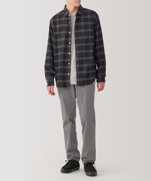 無印良品（ムジルシリョウヒン）の「紳士　ストレッチチノスリムパンツ（チノパンツ・メンズ・ブラック/ライトベージュ/ブラウン系/ブラウン系1/カーキ系・82/85/70/76/88/73/79）」の14枚目の写真