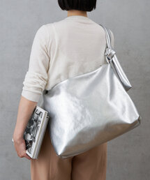 Actually | ブライトフェイクレザーショルダーバッグ(トートバッグ)