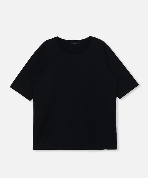 allureville（アルアバイル）の「◇ BASIC T（Tシャツ/カットソー・レディース・オフホワイト/ブラック系その他/ブラック・2）」の2枚目の写真