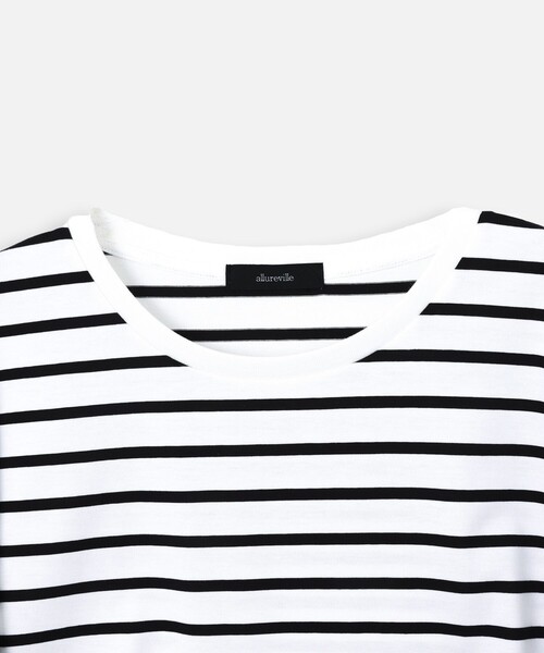 allureville（アルアバイル）の「◇ BASIC T（Tシャツ/カットソー・レディース・オフホワイト/ブラック系その他/ブラック・2）」の9枚目の写真