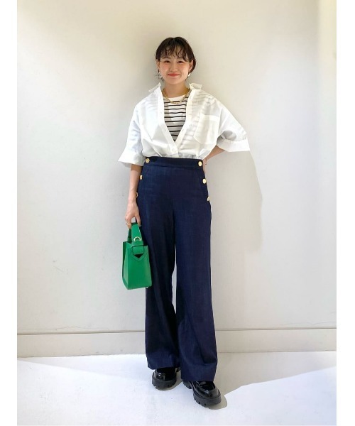 allureville（アルアバイル）の「◇ BASIC T（Tシャツ/カットソー・レディース・オフホワイト/ブラック系その他/ブラック・2）」の11枚目の写真