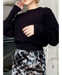 MURUA | クルーネックボリュームスリーブニット(ニット/セーター)