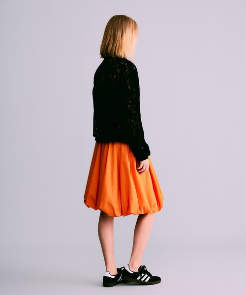 NOISE MAKER（ノイズメーカー）の「【追加②】ミディ丈バルーンスカート【Made in Japan】（スカート・レディース・ブラック/パープル/ライム/グレー/オレンジ/カーキ・38/36）」の22枚目の写真