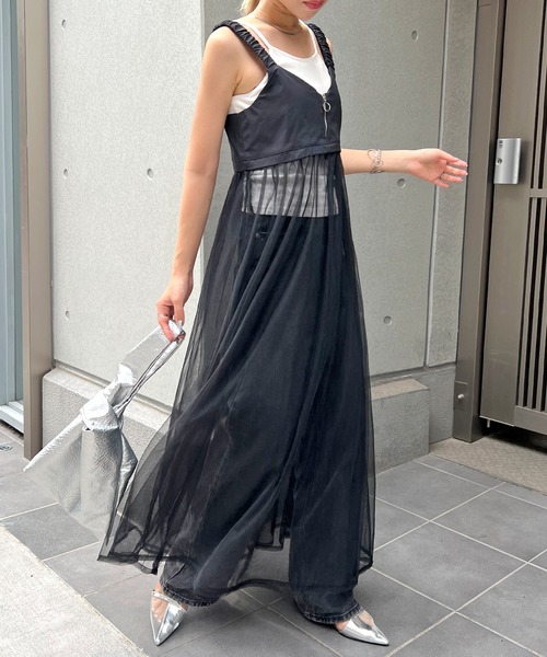 セール】シアードッキングキャミワンピース（ワンピース）｜Futier