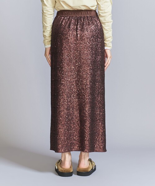 BEAUTY&YOUTH UNITED ARROWS（ビューティーアンドユースユナイテッドアローズ）の「スパンコール Iライン スカート（スカート・レディース・ブラウン/シルバー・M/S）」の11枚目の写真