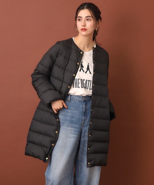 Traditional Weatherwear（トラディショナルウェザーウェア）の「Traditional Weatherwear（トラディショナル ウェザーウェア）ARKLEY ロングジャケット（その他アウター・レディース・オフホワイト/ベージュ/ブラック・02/01）」の4枚目の写真