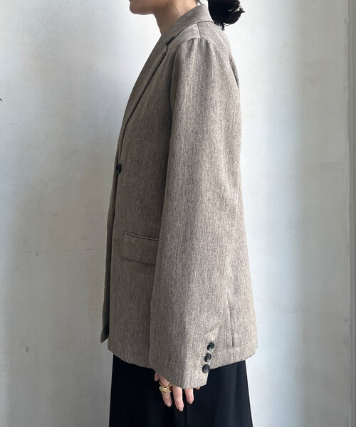 美品　doudou ヘリンボンダブルジャケット ベージュ ヘリンボンダブルジャケット | DOUDOU(ドゥドゥ)レディース | PAL