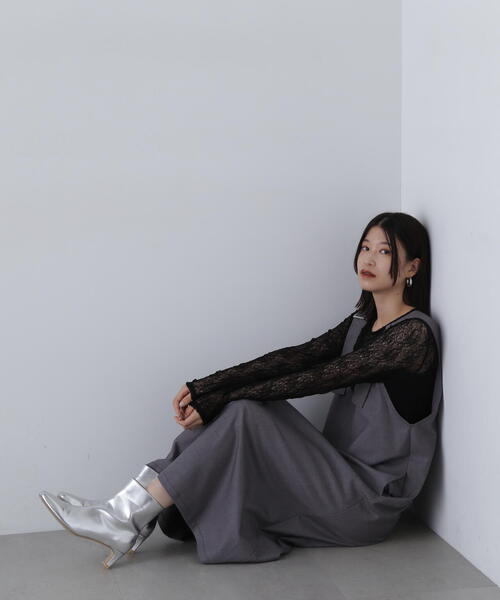 N.（N. Natural Beauty Basic）（エヌエヌナチュラルビューティーベーシック）の「◆シアーフラワーカットソー（Tシャツ/カットソー・レディース・オフホワイト/ブラック・MEDIUM）」の22枚目の写真