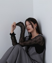 N.(N. Natural Beauty Basic) | ◆シアーフラワーカットソー(Tシャツ/カットソー)