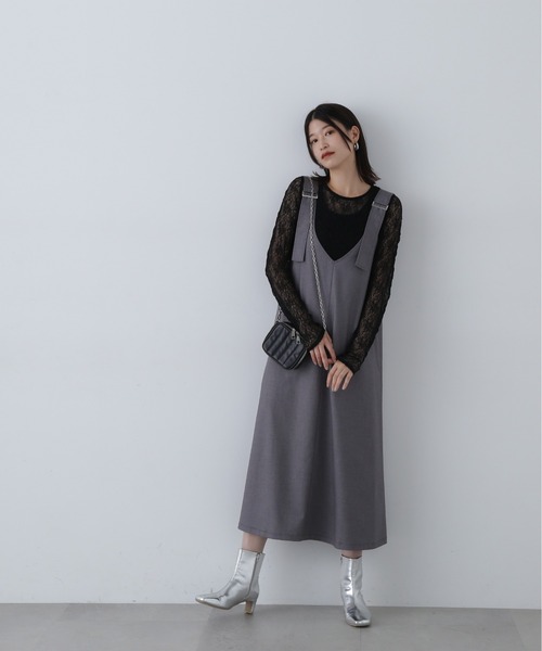 N.（N. Natural Beauty Basic）（エヌエヌナチュラルビューティーベーシック）の「◆シアーフラワーカットソー（Tシャツ/カットソー・レディース・オフホワイト/ブラック・MEDIUM）」の14枚目の写真