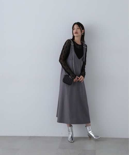 N.（N. Natural Beauty Basic）（エヌエヌナチュラルビューティーベーシック）の「◆シアーフラワーカットソー（Tシャツ/カットソー・レディース・オフホワイト/ブラック・MEDIUM）」の15枚目の写真