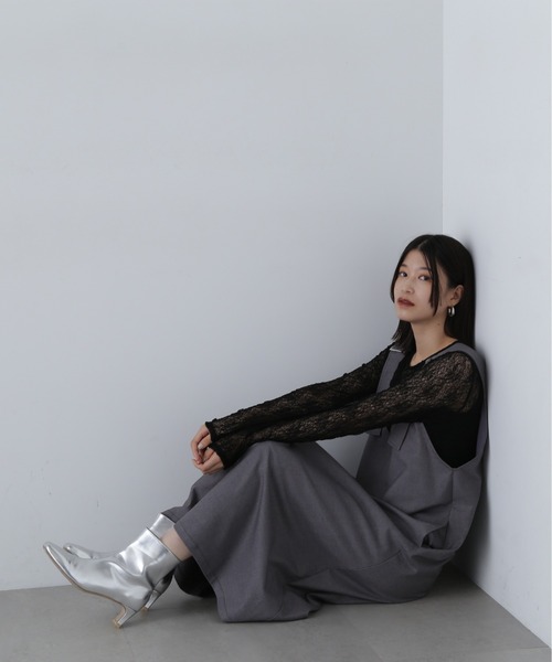 N.（N. Natural Beauty Basic）（エヌエヌナチュラルビューティーベーシック）の「◆シアーフラワーカットソー（Tシャツ/カットソー・レディース・オフホワイト/ブラック・MEDIUM）」の16枚目の写真