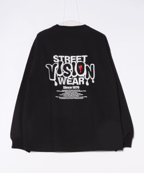 Right-on(ライトオン)の「【VISION STREET WEAR】ハートロゴロンT(Tシャツ/カットソー・メンズ・ブラック/ライトグレー/ホワイト・M/L/XL)」の4枚目の写真