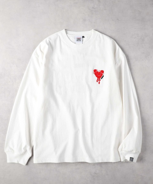 Right-on(ライトオン)の「【VISION STREET WEAR】ハートロゴロンT(Tシャツ/カットソー・メンズ・ブラック/ライトグレー/ホワイト・M/L/XL)」の2枚目の写真
