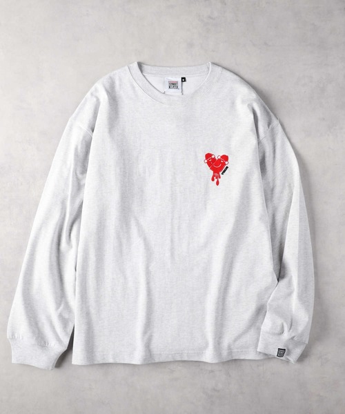 Right-on(ライトオン)の「【VISION STREET WEAR】ハートロゴロンT(Tシャツ/カットソー・メンズ・ブラック/ライトグレー/ホワイト・M/L/XL)」の3枚目の写真