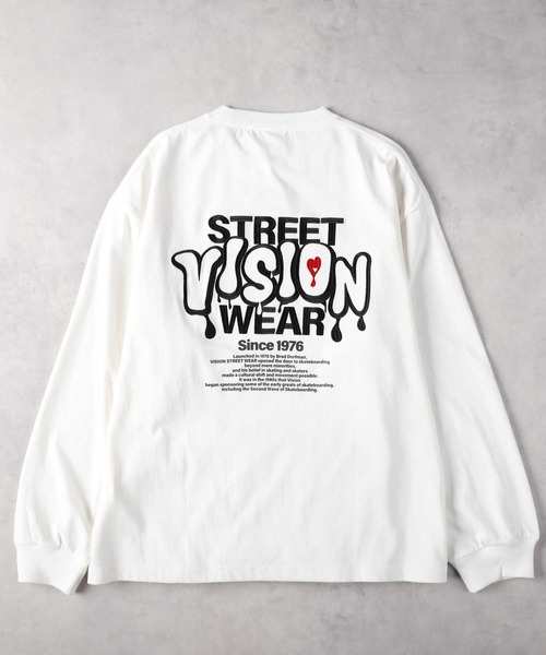 Right-on(ライトオン)の「【VISION STREET WEAR】ハートロゴロンT(Tシャツ/カットソー・メンズ・ブラック/ライトグレー/ホワイト・M/L/XL)」の5枚目の写真