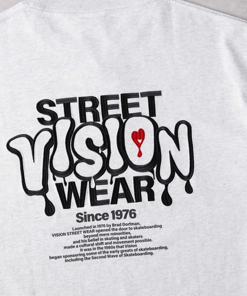 Right-on(ライトオン)の「【VISION STREET WEAR】ハートロゴロンT(Tシャツ/カットソー・メンズ・ブラック/ライトグレー/ホワイト・M/L/XL)」の8枚目の写真