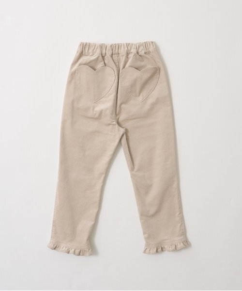 Lycee mine（リセマイン）の「ハートポケット裾フリルコーデュロイパンツ（その他パンツ・キッズ・アイボリー/ブラウン系/ブルーグリーン/ピンク/チャコール・100cm/110cm/120cm/130cm/140cm/150cm）」の8枚目の写真