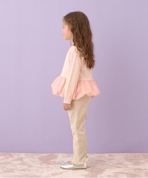 Lycee mine（リセマイン）の「ハートポケット裾フリルコーデュロイパンツ（その他パンツ・キッズ・アイボリー/ブラウン系/ブルーグリーン/ピンク/チャコール・100cm/110cm/120cm/130cm/140cm/150cm）」の14枚目の写真