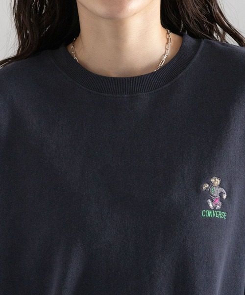 CONVERSE(コンバース)の「CONVERSE/ベアロゴルーズスウェット(スウェット・レディース・ホワイト/ネイビー/ピンク・FREE)」の21枚目の写真