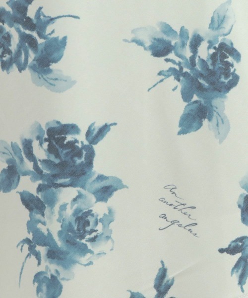 an another angelus（アンアナザーアンジェラス）の「ベルト付きアートローズ柄フレアースカート/ananotherangelus（スカート・レディース・ボルドー/ブルー・FREE）」の15枚目の写真