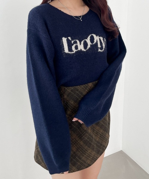 Heather（ヘザー）の「スパンコールロゴニット 149051（ニット