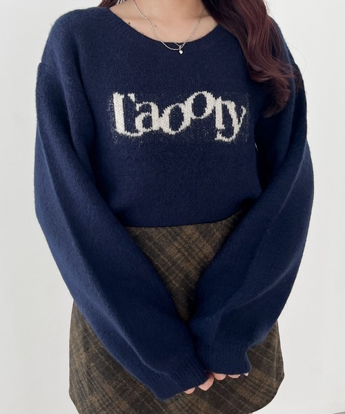 Heather（ヘザー）の「スパンコールロゴニット 149051（ニット