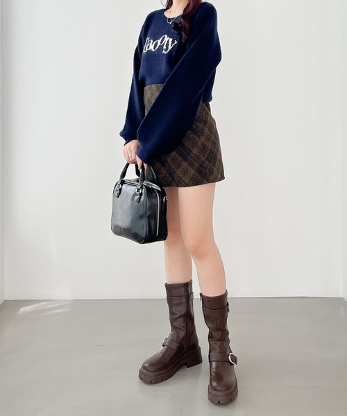 Heather（ヘザー）の「スパンコールロゴニット　149051（ニット/セーター・レディース・グレー/ネイビー/ピンク/レッド・FREE）」の19枚目の写真