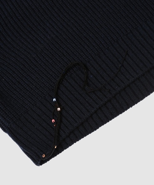 TAN(タン)の「SPANGLE KNITTED SAILOR COLLAR LONG SLEEVE TOPS(その他トップス・レディース・ネイビー/ホワイト・FREE)」の4枚目の写真