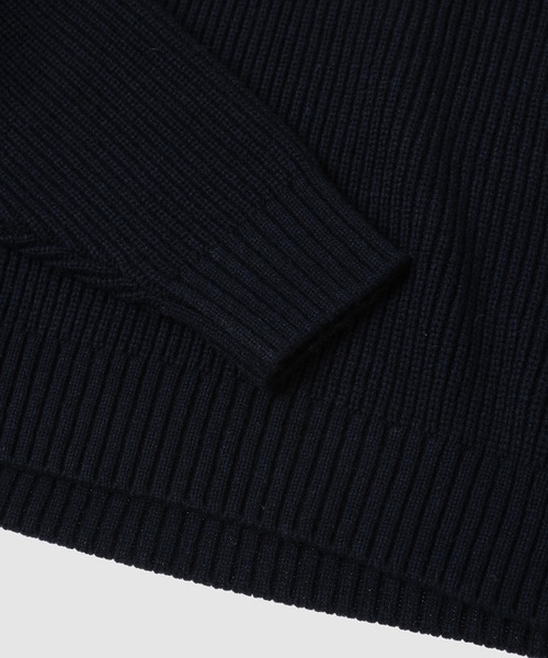 TAN(タン)の「SPANGLE KNITTED SAILOR COLLAR LONG SLEEVE TOPS(その他トップス・レディース・ネイビー/ホワイト・FREE)」の3枚目の写真