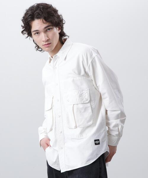 MANASTASH(マナスタッシュ)の「MANASTASH/マナスタッシュ/CARGO POCKET WORK SHIRTS/カーゴポケットワークシャツ(シャツ/ブラウス・メンズ・ホワイト系2/ブラック/その他35・S/L/M/XL)」の7枚目の写真