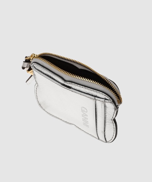 GANNI（ガニー）の「Ganni Bou Compact Zipped Wallet Metallic