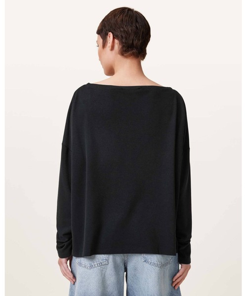 ALLSAINTS(オールセインツ)の「RITA RELAXED FIT T-SHIRT| RITA リラックス フィット Tシャツ(Tシャツ/カットソー・レディース・ブラック・L/M)」の6枚目の写真