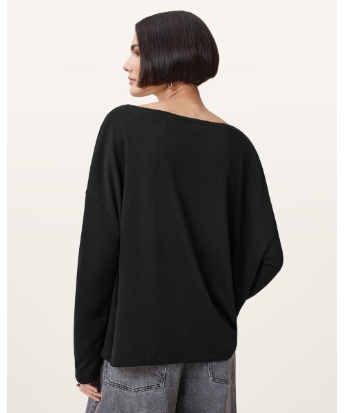 ALLSAINTS(オールセインツ)の「RITA RELAXED FIT T-SHIRT| RITA リラックス フィット Tシャツ(Tシャツ/カットソー・レディース・ブラック・L/M)」の12枚目の写真