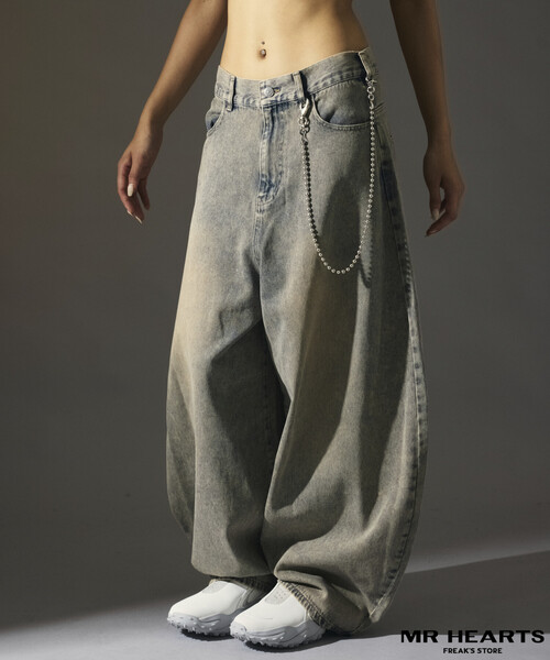 パンツ HARi REMAKE GIANT JEANS 楽天市場】GYDA ジェイダ デニム パンツ NEW ハイウエスト BACK クロス