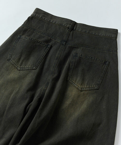 パンツ Baggy silhouette curve denim MR HEARTS/MR HEARTS ミスターハーツ VINTAGE WASH WIDE