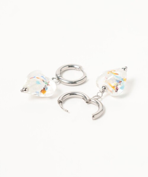 BEAMS HEART（ビームスハート）の「マルチカラー クリアピアス（ピアス（両耳用）・レディース・ゴールド/シルバー・ONE SIZE）」の3枚目の写真