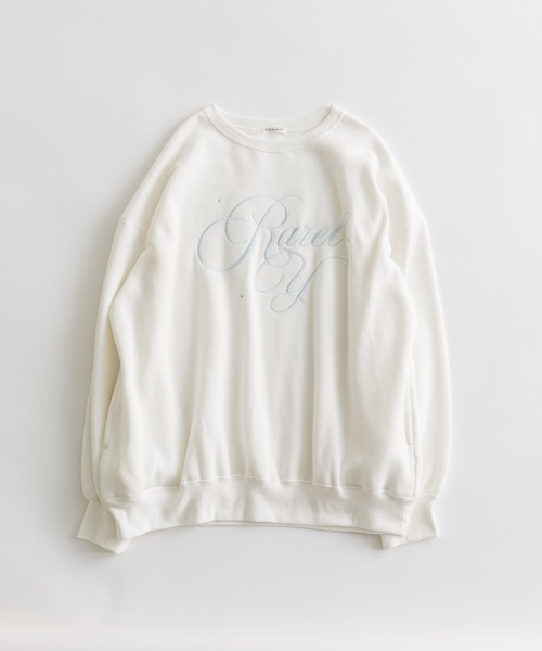 OLIVE des OLIVE(オリーブデオリーブ)の「ロゴ刺繍スウェット(Tシャツ/カットソー・レディース・スミクロ/サックスブルー/トップグレー/オフホワイト・FREE)」の2枚目の写真