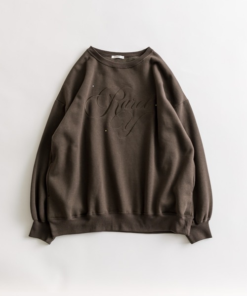 OLIVE des OLIVE(オリーブデオリーブ)の「ロゴ刺繍スウェット(Tシャツ/カットソー・レディース・スミクロ/サックスブルー/トップグレー/オフホワイト・FREE)」の5枚目の写真