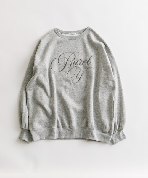 OLIVE des OLIVE(オリーブデオリーブ)の「ロゴ刺繍スウェット(Tシャツ/カットソー・レディース・スミクロ/サックスブルー/トップグレー/オフホワイト・FREE)」の7枚目の写真