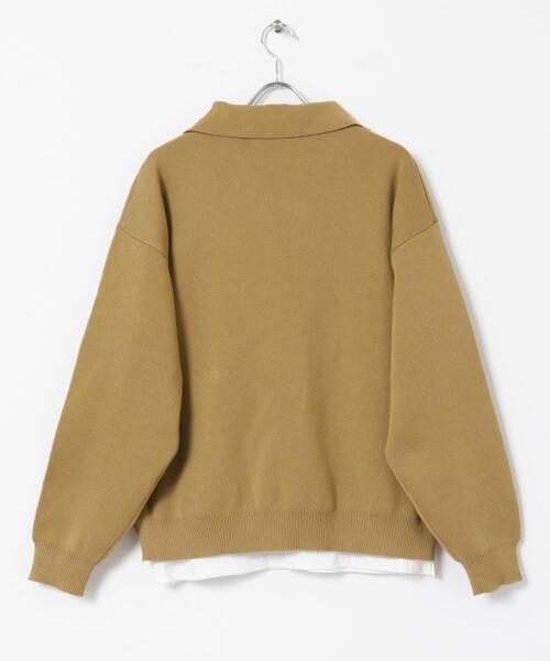 ITEMS URBANRESEARCH（アイテムズ アーバンリサーチ）の「『抗菌/マシンウォッシャブル/UVカット』ミラノリブ スキッパーニットインナーセット（ニット/セーター・メンズ・ブラウン/ベージュ/ブラック・MEDIUM/LARGE）」の21枚目の写真