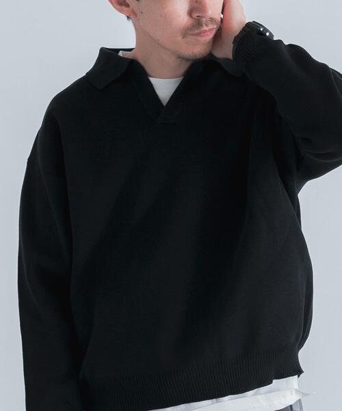 ITEMS URBANRESEARCH(アイテムズ アーバンリサーチ)の「ミラノリブ スキッパーニットインナーセット(ニット/セーター・メンズ・ブラウン/ベージュ/ブラック・MEDIUM/LARGE)」の22枚目の写真