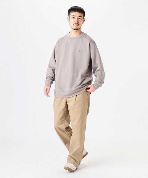 B:MING by BEAMS（ビーミングバイビームス）の「ポンチ ワンポイント クルーネック カットソー（スウェット・メンズ・サックスブルー/ブラウン系その他5/グリーン・S/M/XL/L）」の5枚目の写真