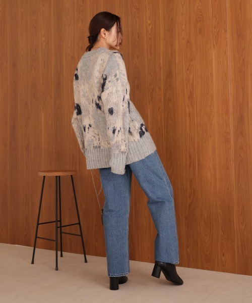 Bab（バブ）の「ニュアンス柄ケガキニットトップス（ニット/セーター・レディース・アイボリー/グレー/ピンク/グリーン・FREE）」の16枚目の写真